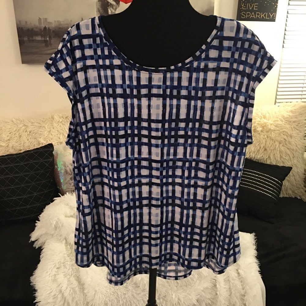 ELLE plus‎ size Rayon Pleated back top